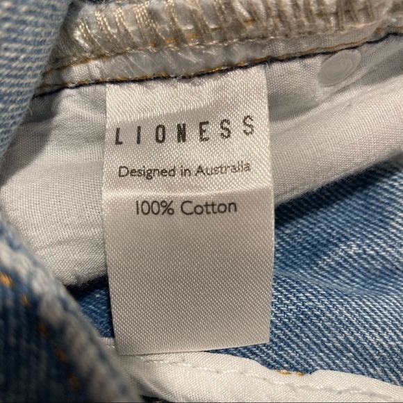 PRINCESS POLY SZ 0 Lioness High Rise Gemini Mom Light Mid Wash Jeans NWT - Picture 6 of 6